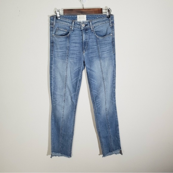 McGuire Denim Denim - McGuire - Valletta High Rise, Raw Hem, Center Seam, Light Wash Jean Size 28